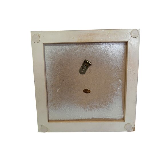 Hand-Painted Ceramic Tile Wall Hanging With Hummingbird & Floral Design In Woode - Picture 3 of 9